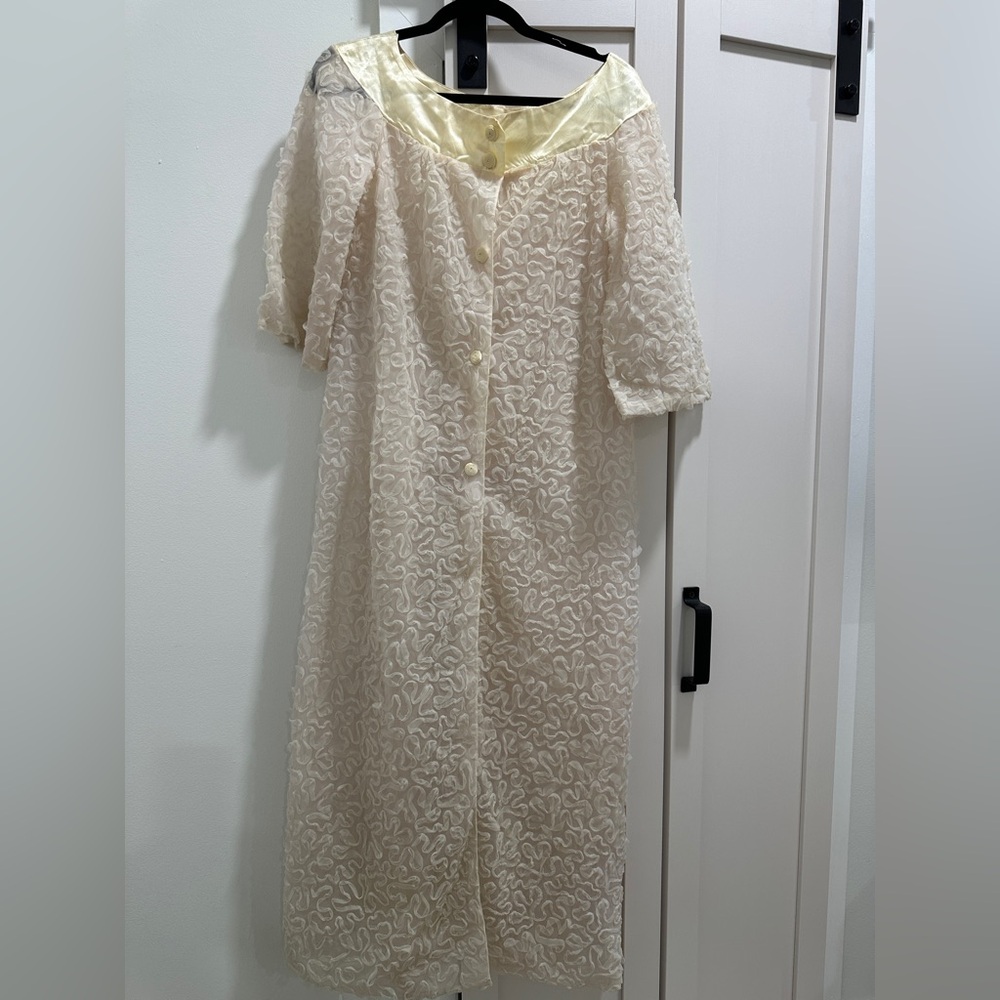 Dior Cream Textured Robe